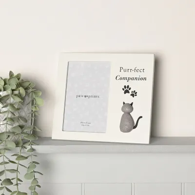 Best of Breed Pebble Style Photo Frame - "Purrfect Companion"