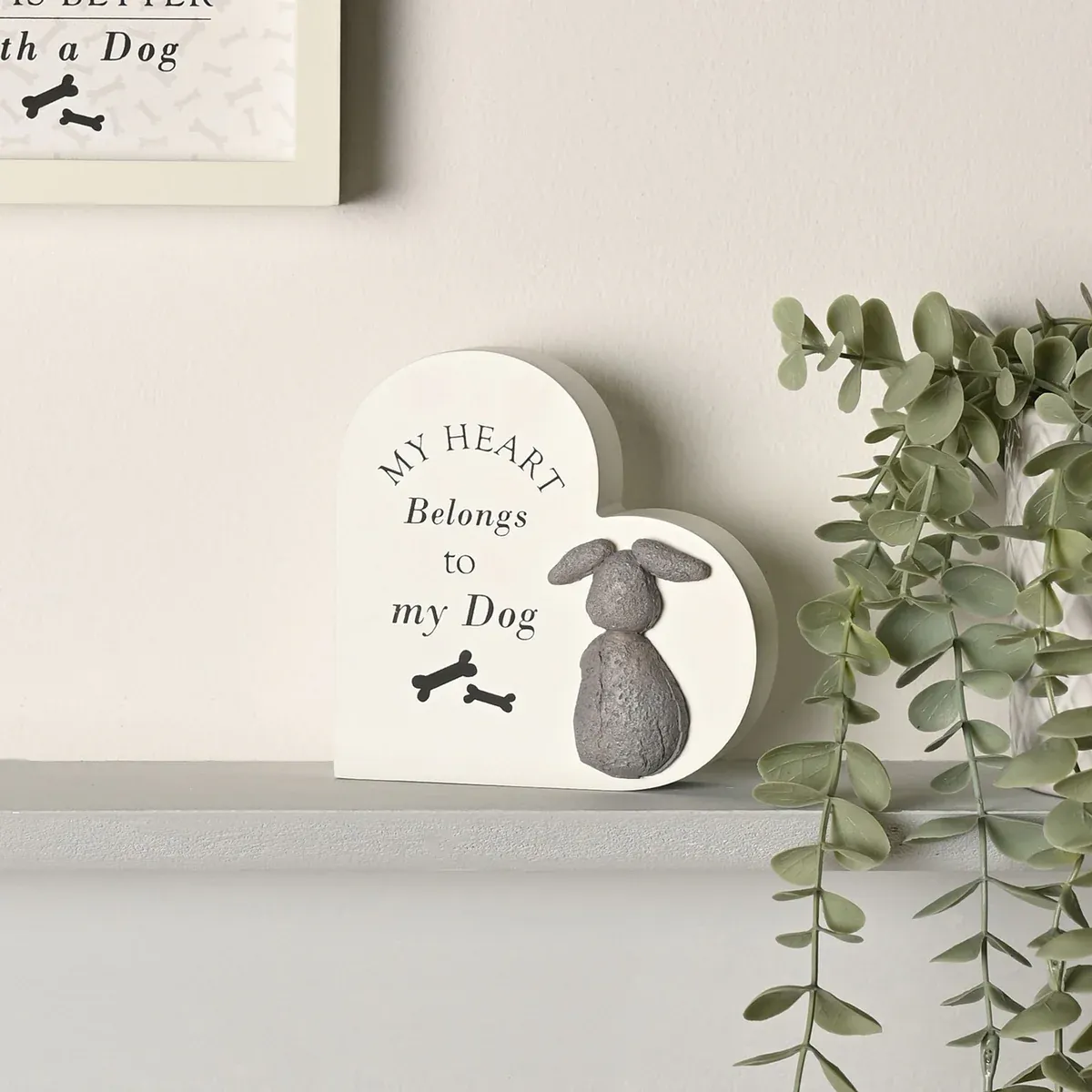 Best of Breed Heart Plaque - Best of Breed Heart Plaque - "My Heart Belongs to my Dog"