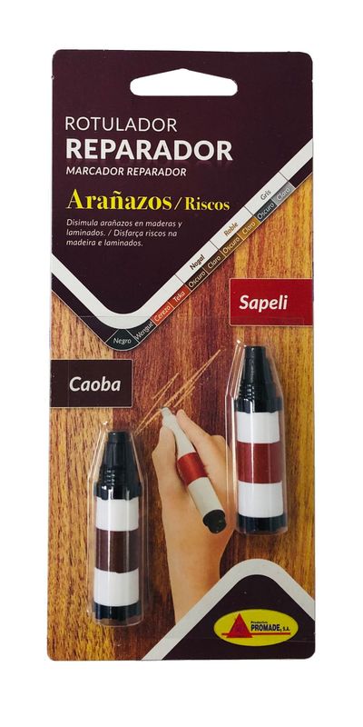 ROTULADOR REPARADOR ARAÑAZOS  SAPELI/CAOBA