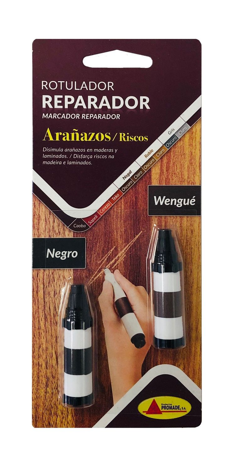 ROTULADOR REPARADOR ARAÑAZOS  WENGUE/NEGRO