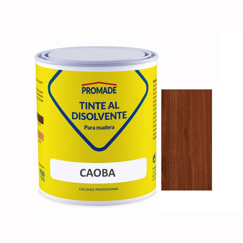 TINTE AL DISOLVENTE CAOBA 375 ML