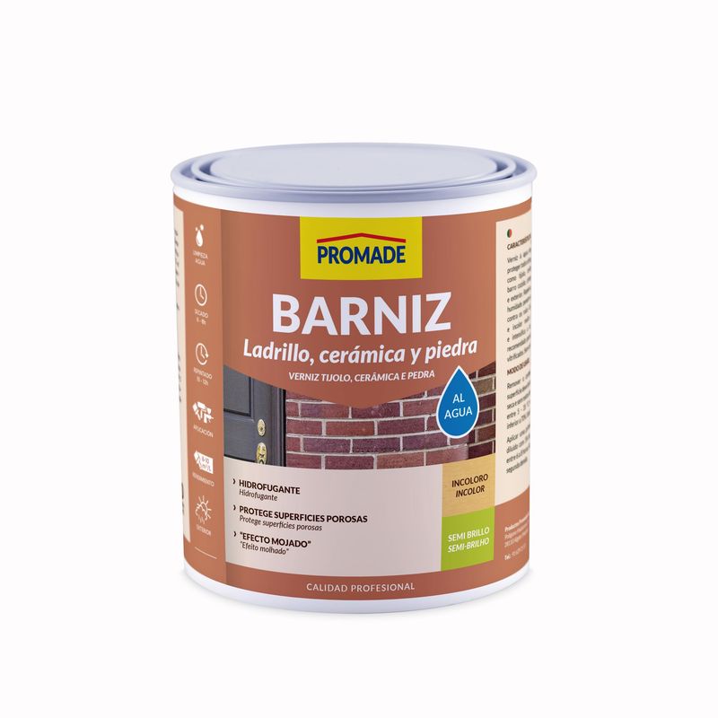 BARNIZ LADRILLO AL AGUA 750 ML