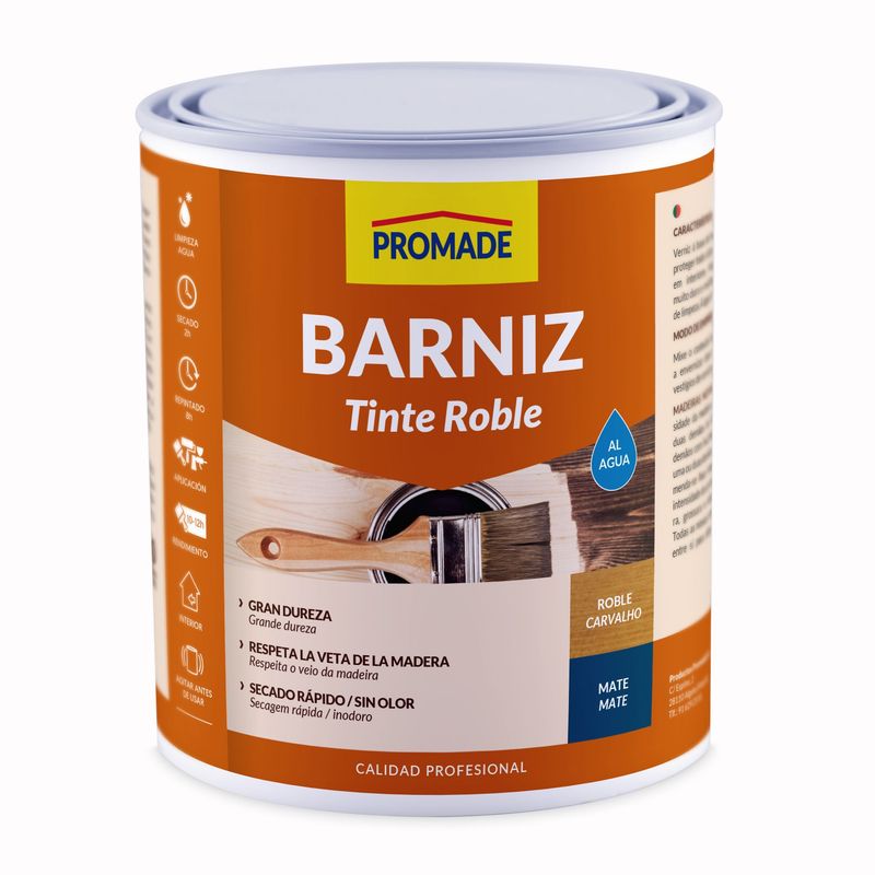 BARNIZ TINTE MATE ROBLE 750 ML