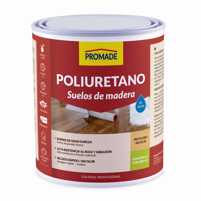 BARNIZ POLIURETANO SUELO AL AGUA 4 L