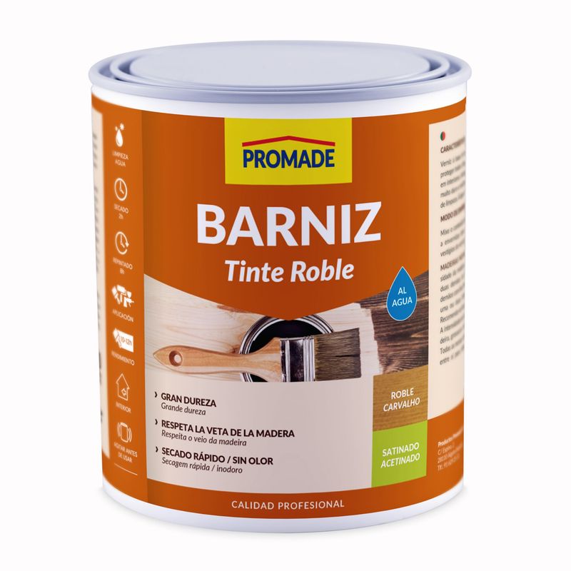 BARNIZ TINTE SATINADO ROBLE 375 ML