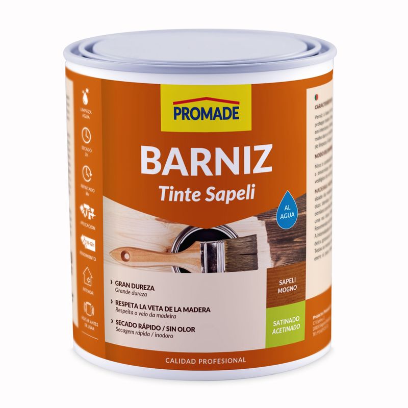 BARNIZ TINTE SATINADO SAPELI 375 ML
