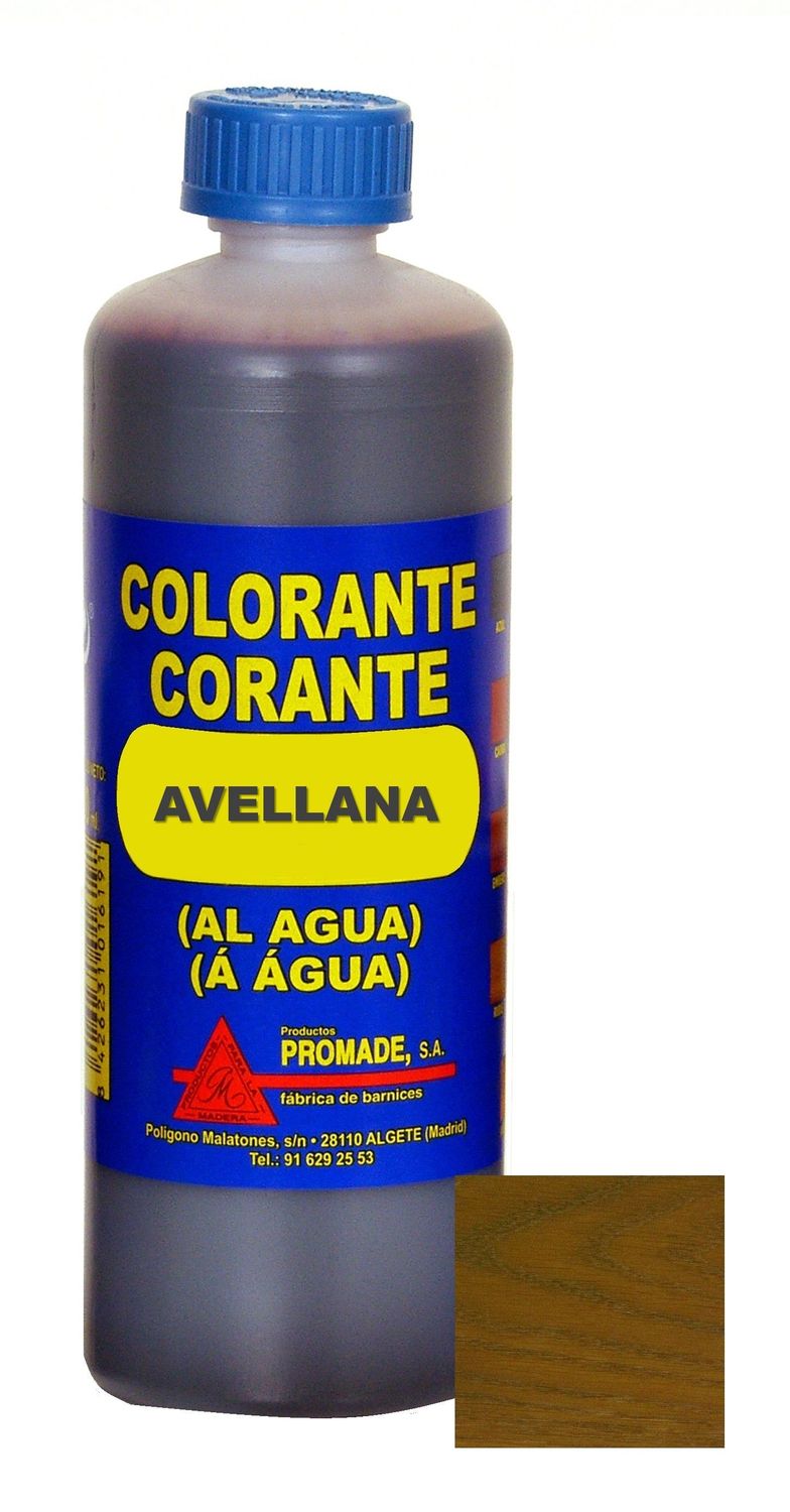COLORANTE AL AGUA AVELLANA 500 ML