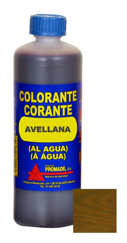 COLORANTE AL AGUA AVELLANA 500 ML