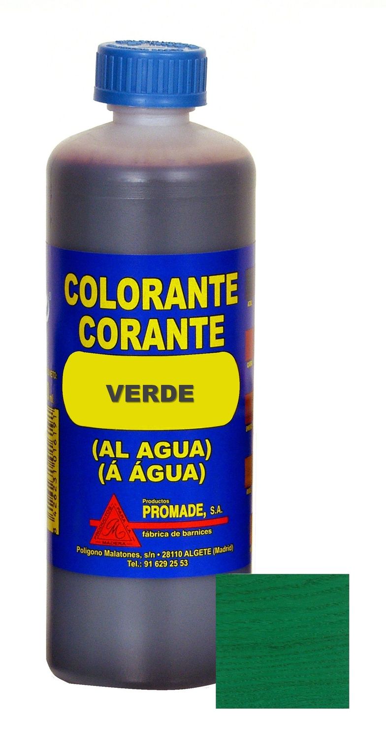 COLORANTE AL AGUA VERDE 500 ML