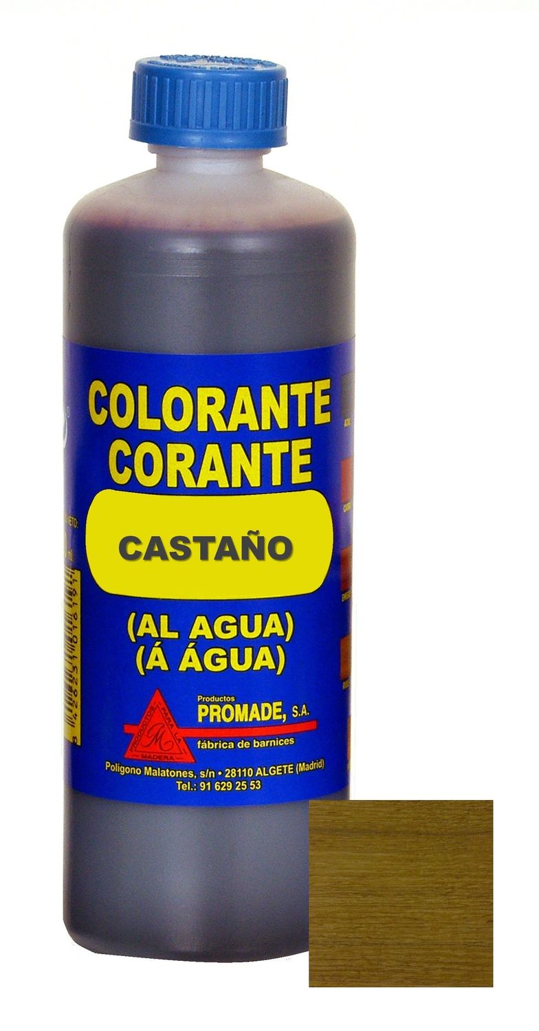 COLORANTE AL AGUA CASTAÑO 500 ML