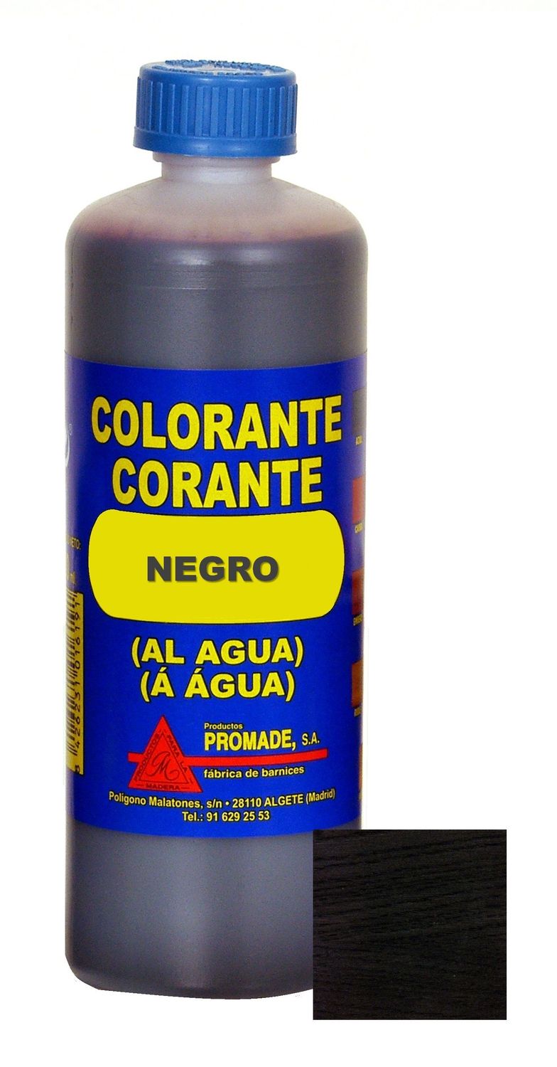 COLORANTE AL AGUA NEGRO 500 ML