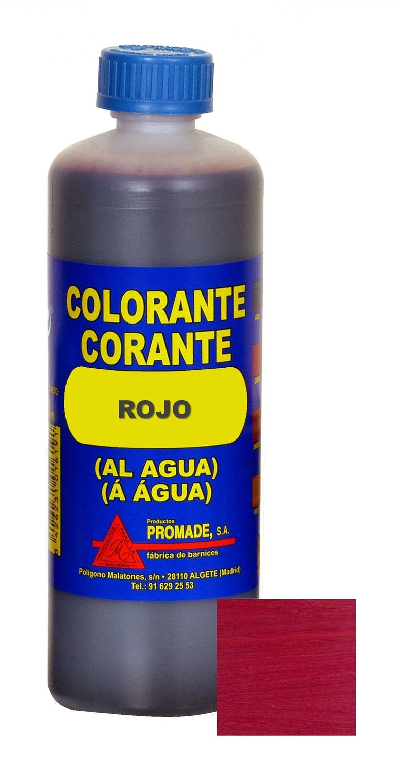 COLORANTE AL AGUA ROJO 500 ML