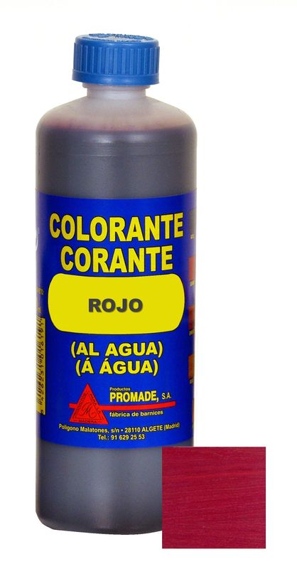 COLORANTE AL AGUA ROJO 500 ML