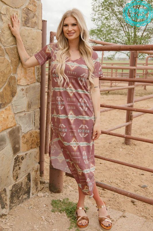 RED RIVER MAXI DRESS