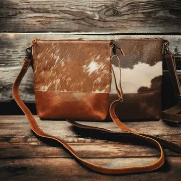 Genuine Cowhide Large Crossbody Purse