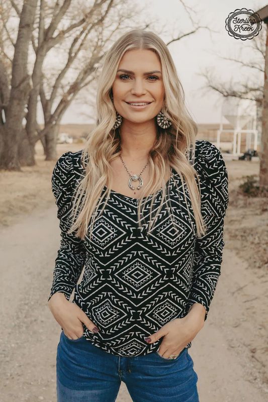 Bubble Aztec Top