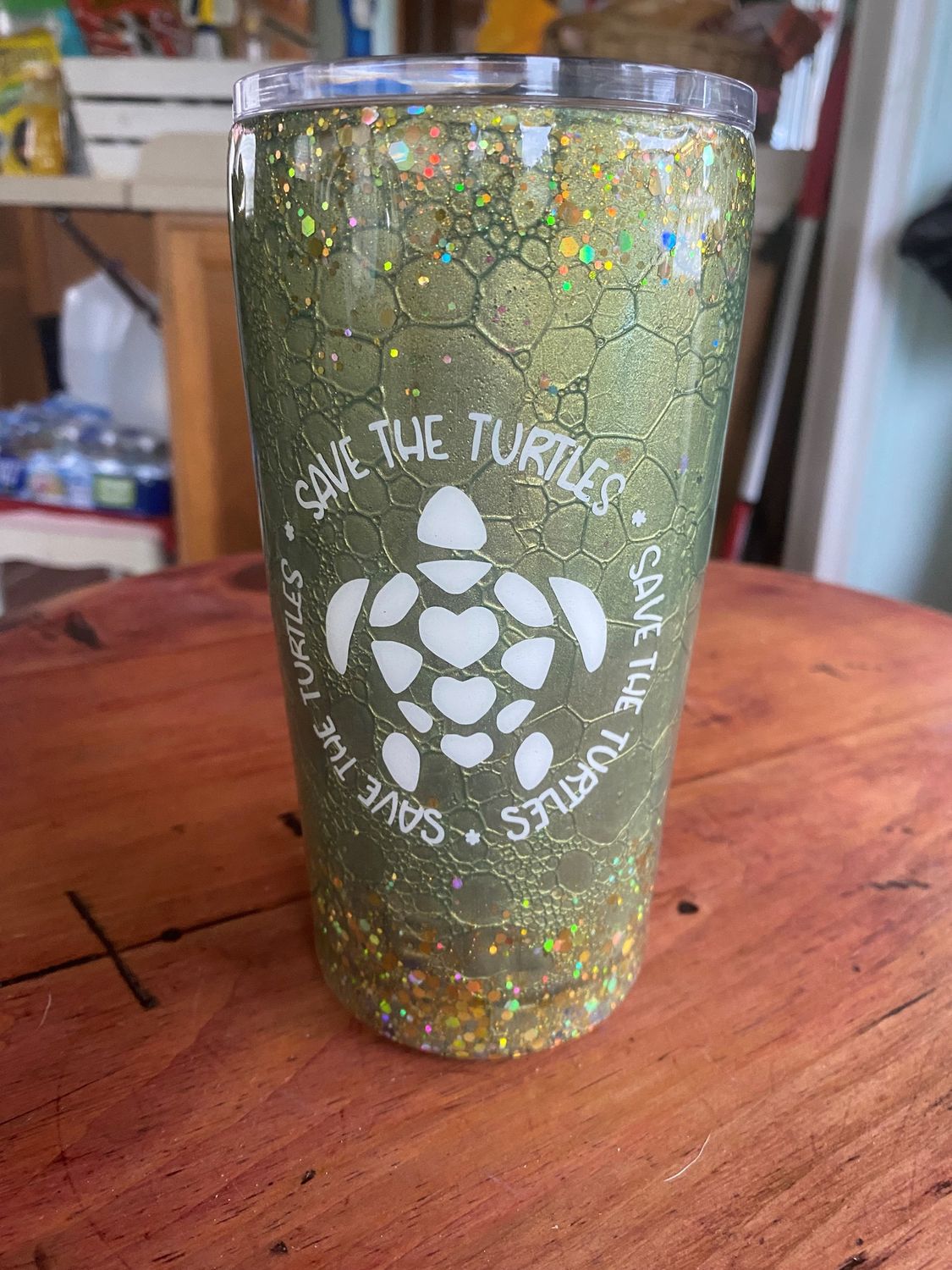 Save the Turtles 20 oz Yeti Tumbler with lid