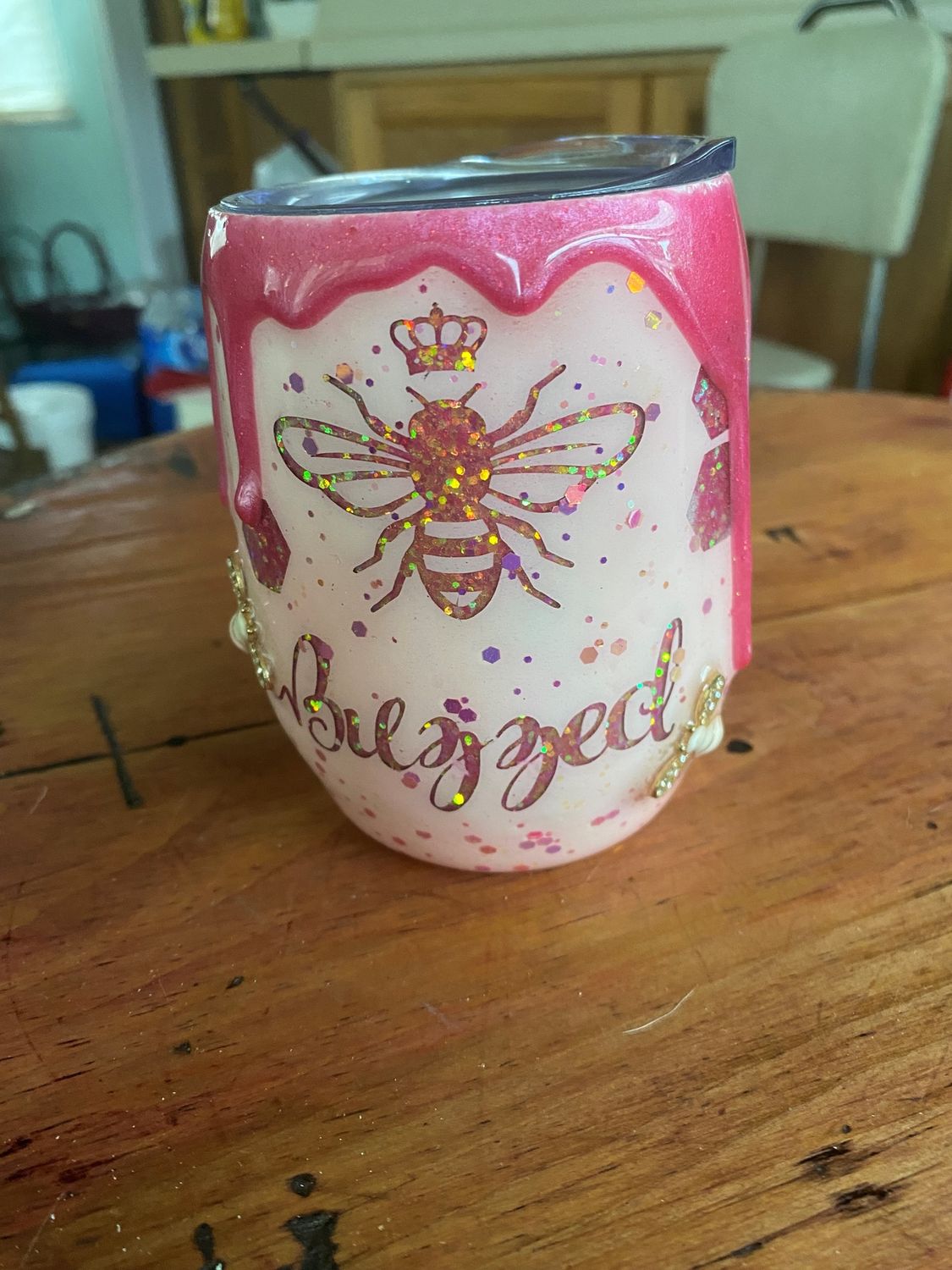 Bee Buzzed 12 oz Yeti Wine Tumbler