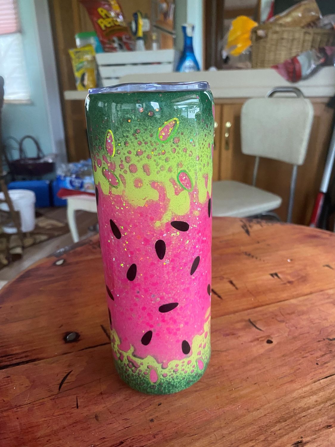 Watermelon Custom Skinny 20 oz Tumbler