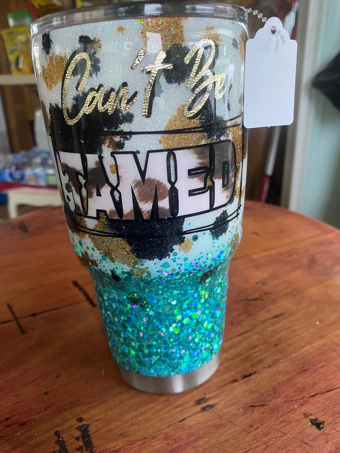 Can&#39;t Be Tamed custom 30 oz Yeti Tumbler