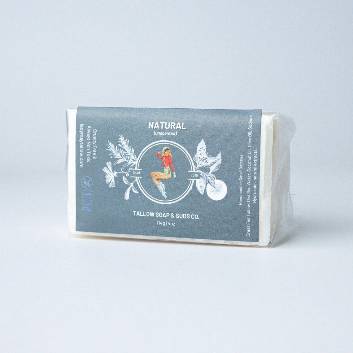 All Natural Tallow Soap - Unscented