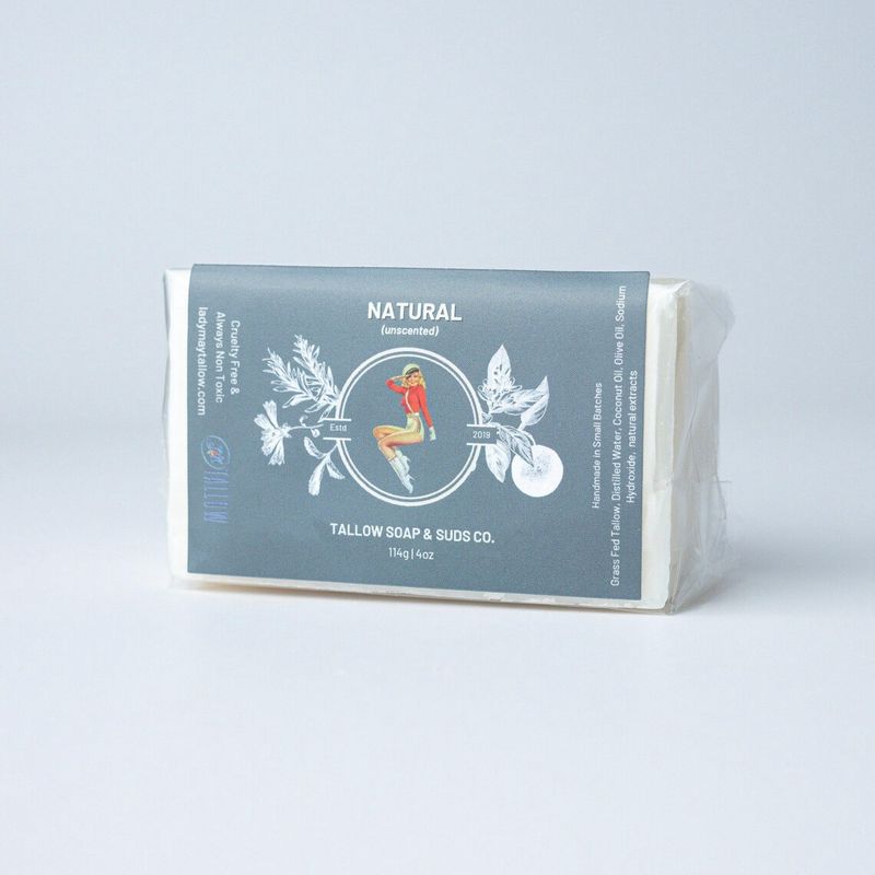 All Natural Tallow Soap - Unscented