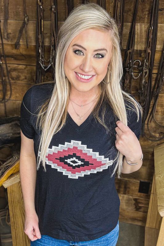 Rock N Roll V-neck Tee