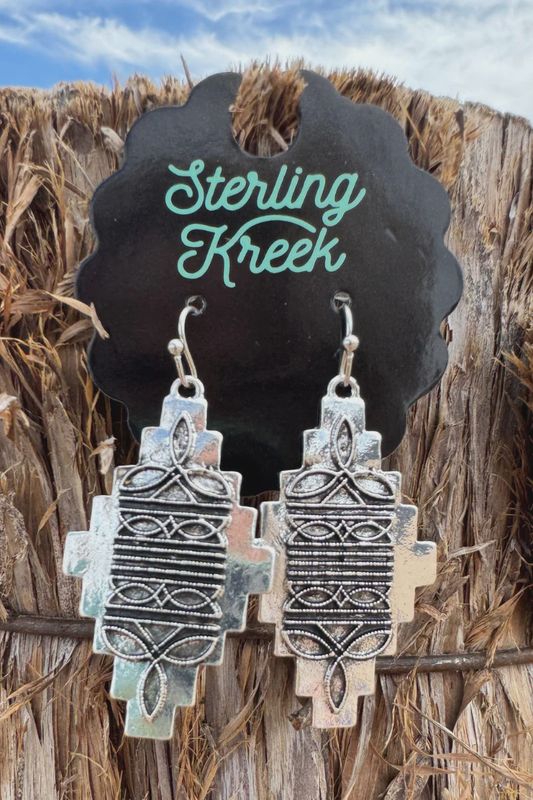 Stitched in Aztec Earrings