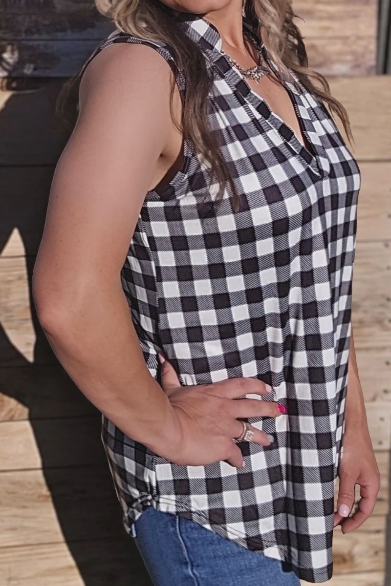 Plaid My Love Top