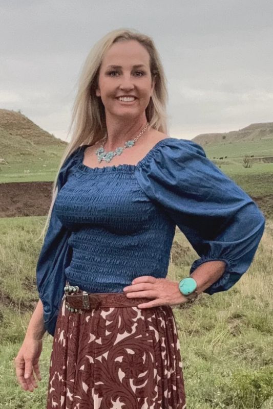 Denim Darling Top - in two shades of blue