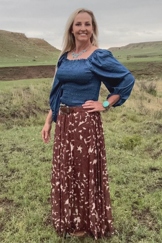 Tooled in Paradise Maxi Skirt