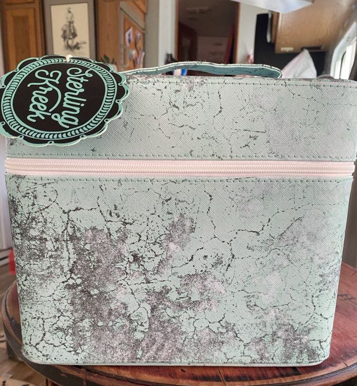Turquoise Herd Make Up Case