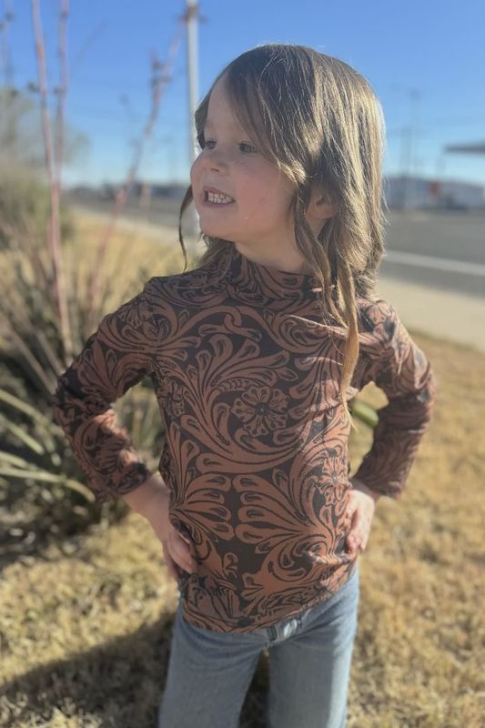 Country Road Leather Mesh Top - Youth Sizes