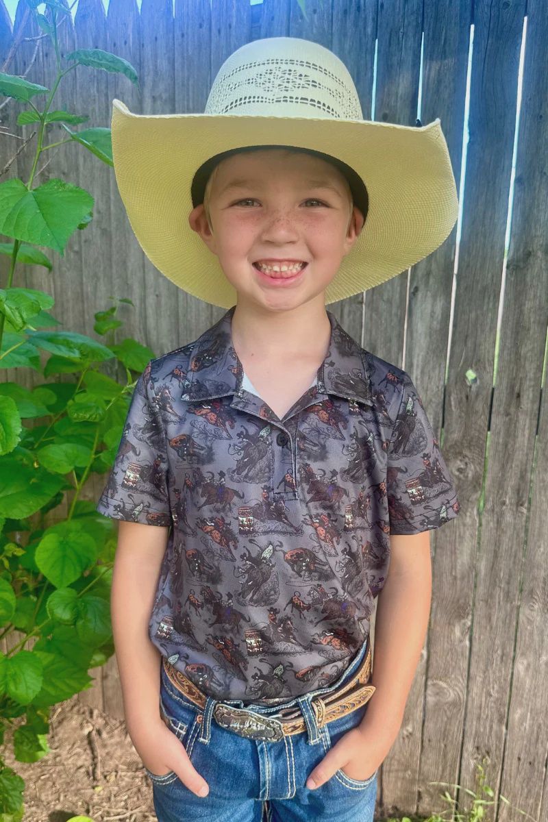 Rodeo Nation Polo in Youth Sizes
