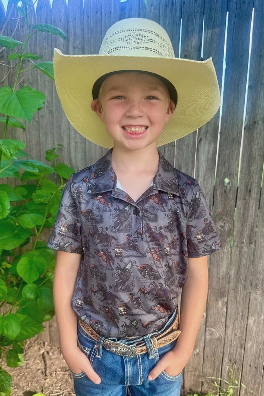 Rodeo Nation Polo in Youth Sizes