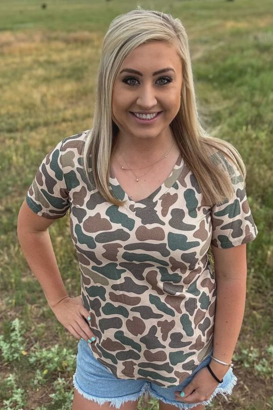 Stand Down V-Neck T-shirt