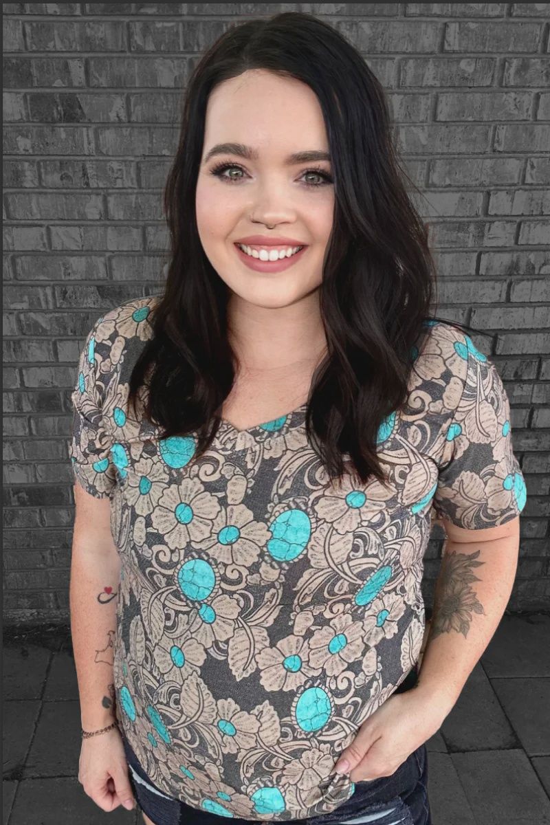 Tattoos On This Town V-neck Short Sleeve Mesh