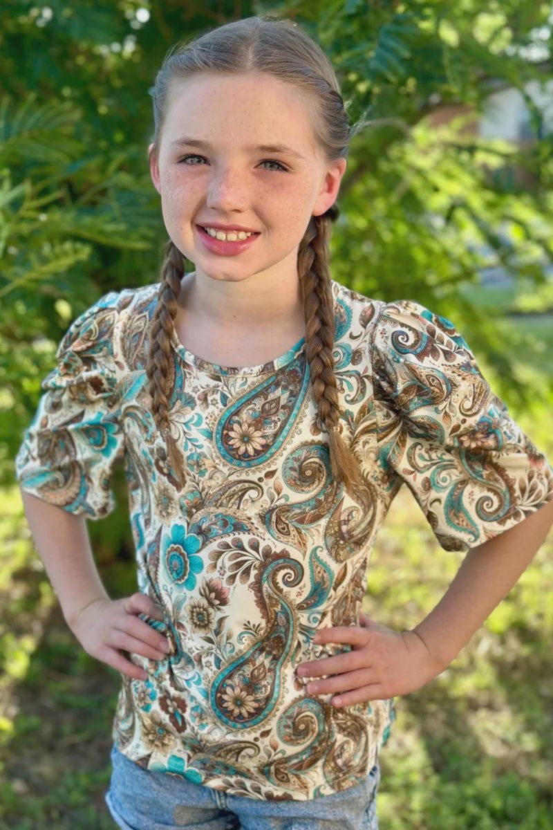 Better In Paisley Kids Top