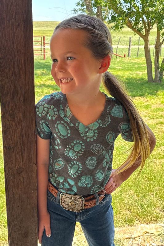 Forever in Turquoise V-neck  - Youth sizes