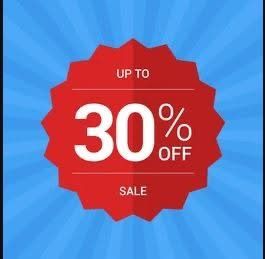 Summer Sale - in stock items only - 30% off