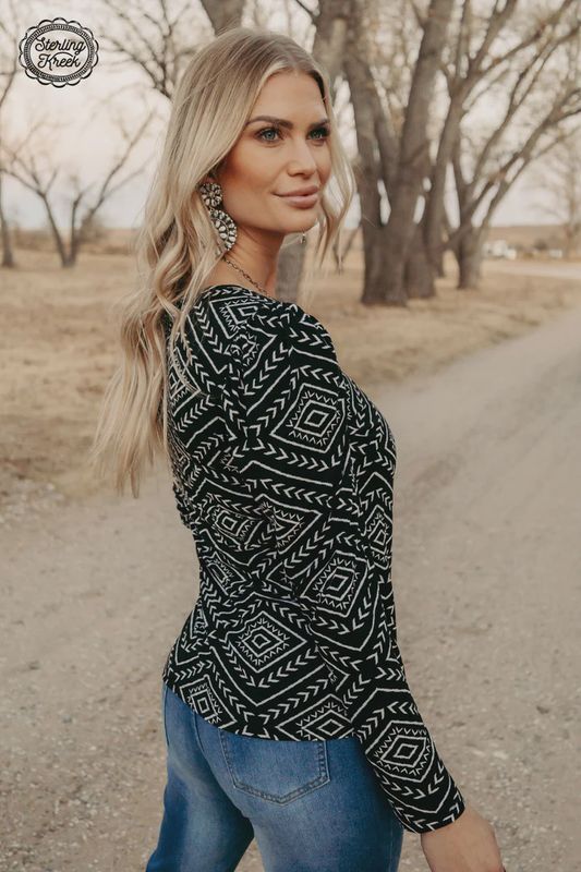 Bubble Aztec Top - Medium &amp; Extra Large Only