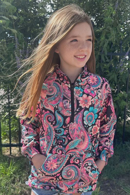 Midnight Bloom Pullover - Youth Sizes