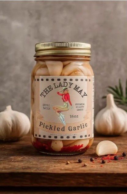 Southern Pickled Garlic - 16 oz jar