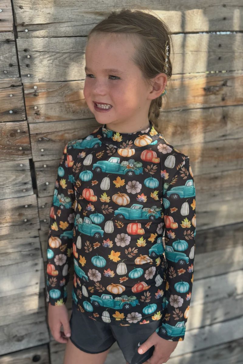Take Me To The Pumpkin Patch Mesh Top - Youth sizes
