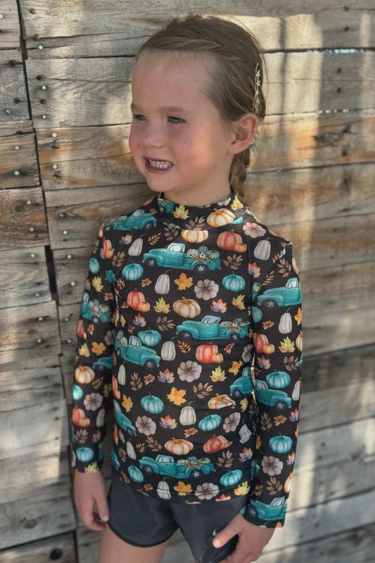 Take Me To The Pumpkin Patch Mesh Top - Youth sizes