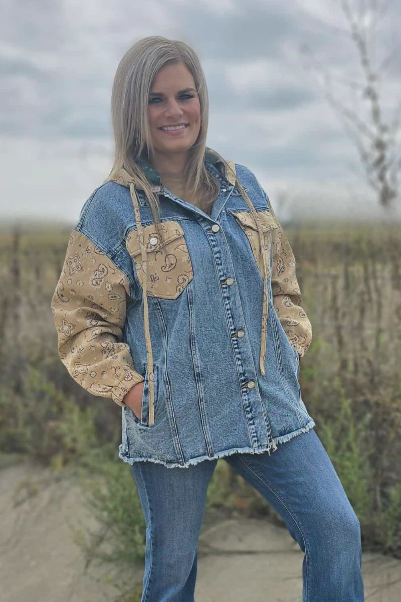 Bandana Country Denim Jacket