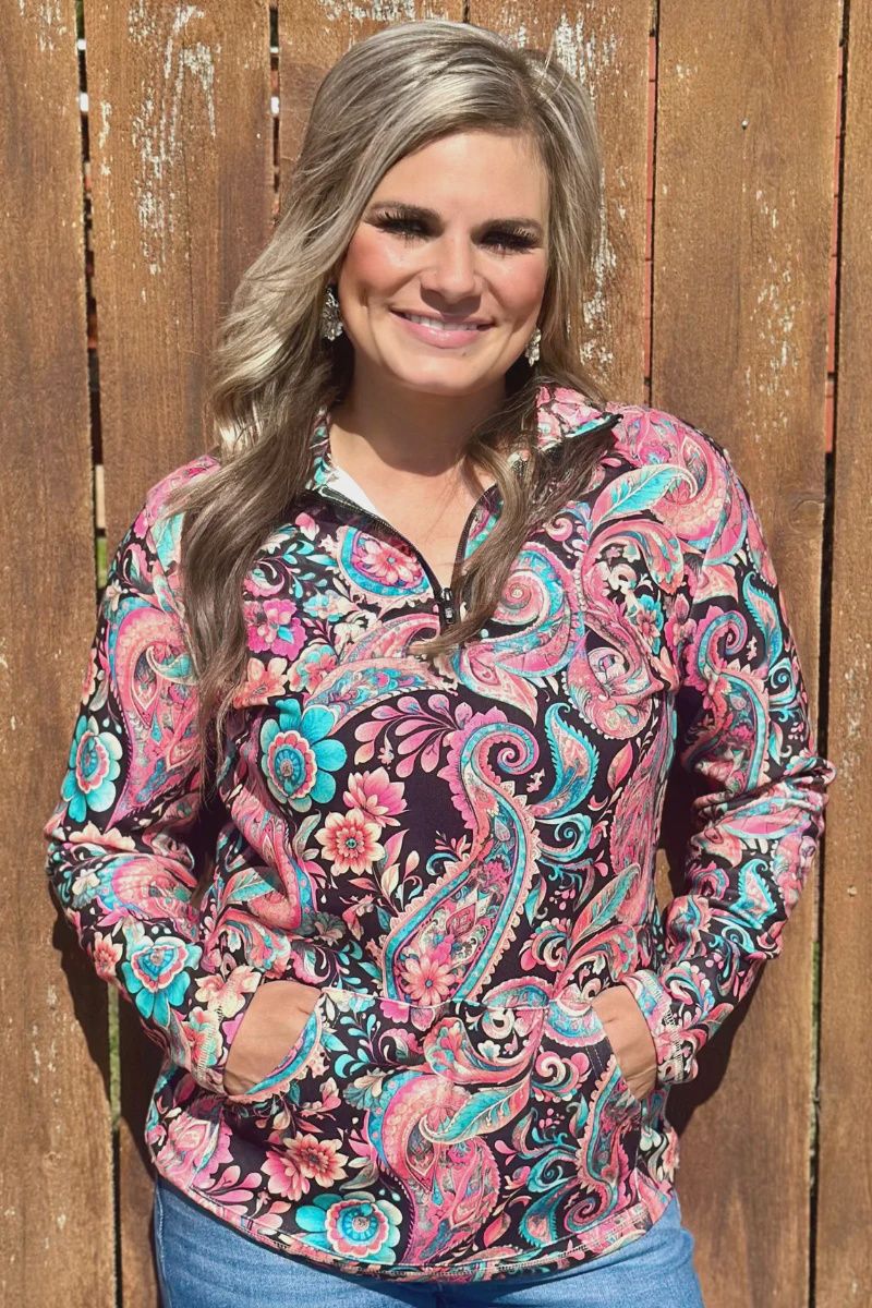 Midnight Bloom Pullover