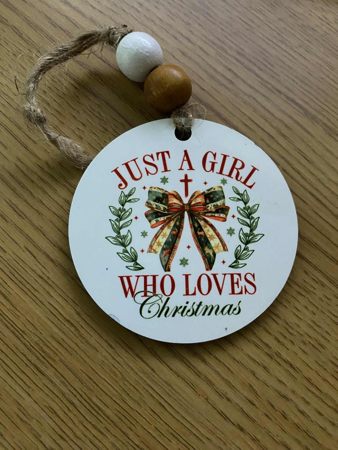 Just a Girl Who Loves Christmas Ornament