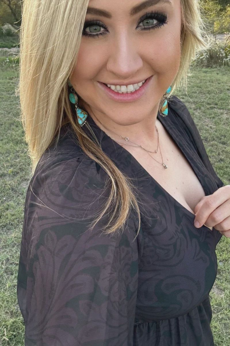 Tooled in Black Dress