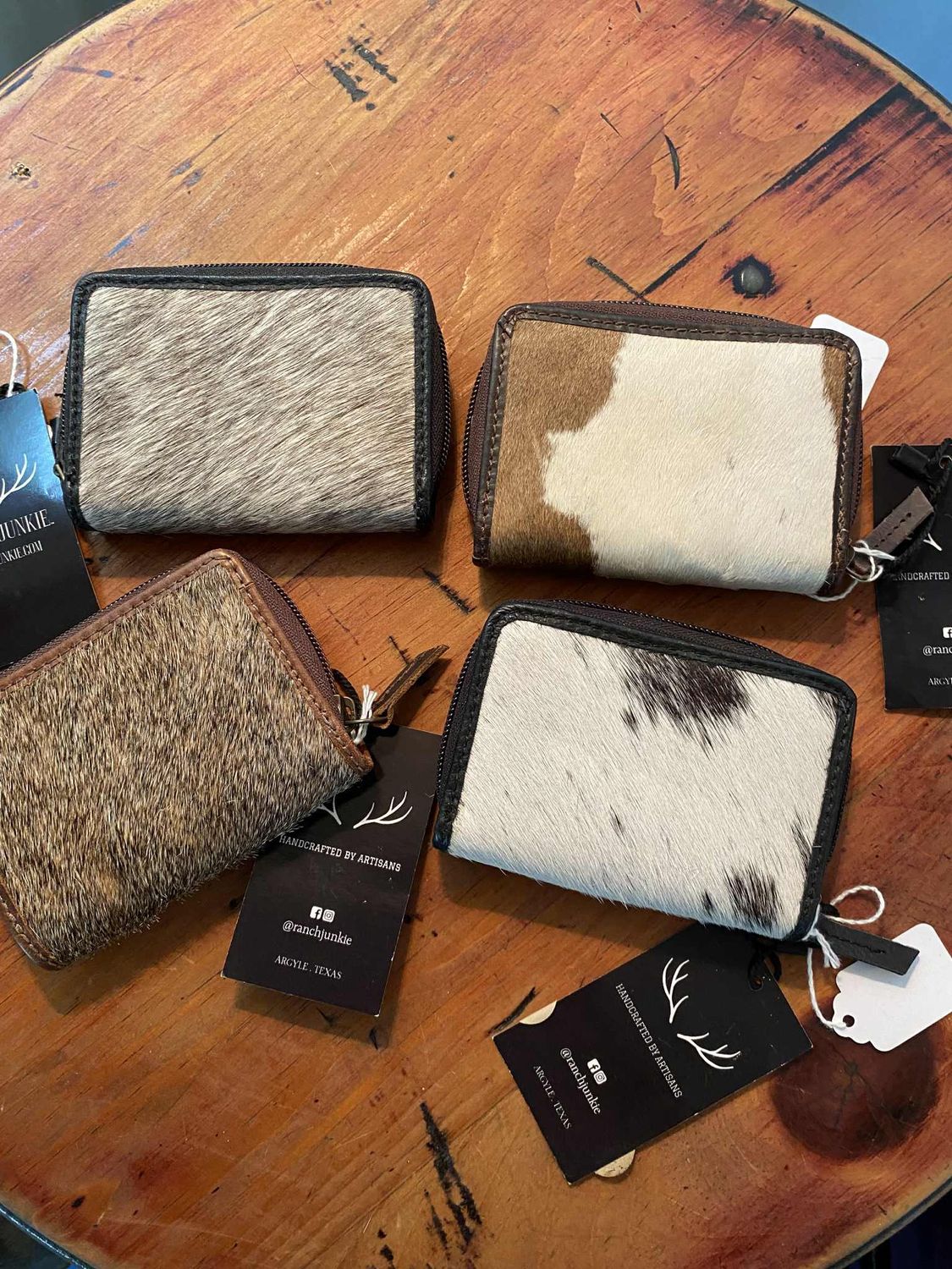 Hair-On Cowhide Wallets